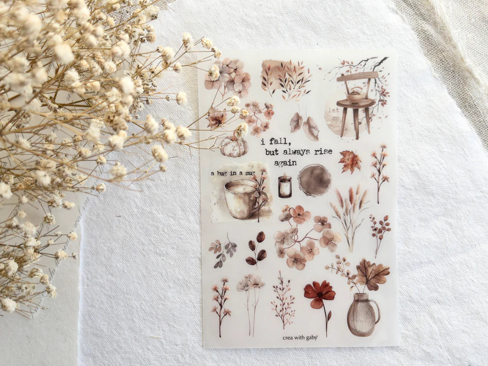 Fall Stickers Transfer Transfer Stickers: Autumn Deco – by CreawithGaby – Lark & Legacy